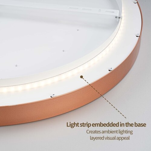Brilagi LED prigu&amp;scaron;iva svetiljka GLASS POOL DOUBLE LED/60W/230V 50 cm bakarna + daljinski upravljač Slike