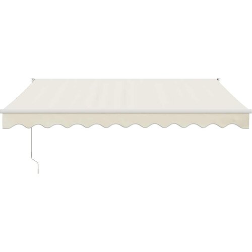 Tenda na uvlačenje krem 3 x 2,5 m od tkanine i aluminija Slike