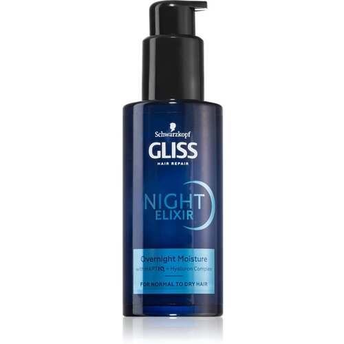 Schwarzkopf Gliss Night Elixir eliksir brez spiranja za suhe lase 100 ml Cene