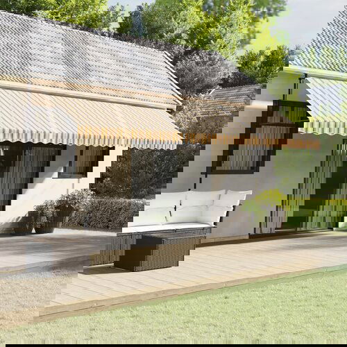 vidaXL Zamjenska tkanina za tendu raznobojna prugasta 6 x 3 5 m Cijene