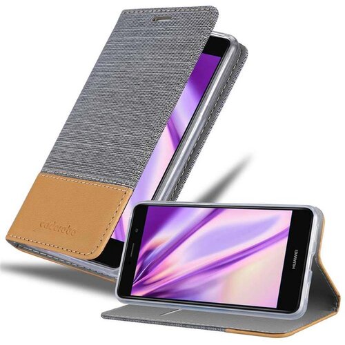 Cadorabo Ohi&scaron;je, združljiv s Huawei v svetlo sivo rjavi barvi - za&scaron;čitni pokrov z magnetnim zapiranjem, stoječo funkcijo in režo za kartico, (20570976) Cene