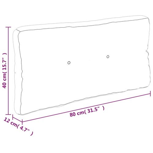  Jastuci za palete 2 kom sivi od tkanine Siva 50 x 50 x 12 cm Slike