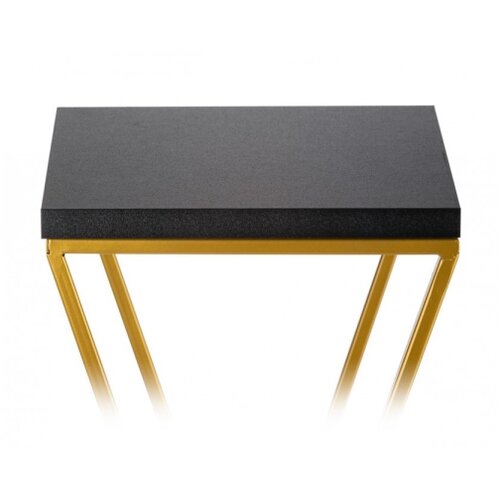  Stalak za cveće LOFT 70x24 cm, zlatna/crna Slike