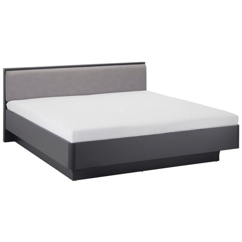 Bessagi Home Oblazinjena Postelja Mariello, Antracit, Rjava, 180x200 Slike