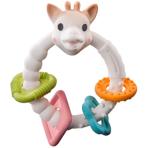 Sophie La Girafe Vulli So&amp;#039;Pure grickalica za bebe Ring 3m+ 1 kom Slike