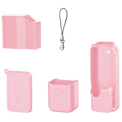INF Komplet 4-delnih silikonskih ovitkov za DJI Osmo Pocket 4 Pink, (5000335658) Slike