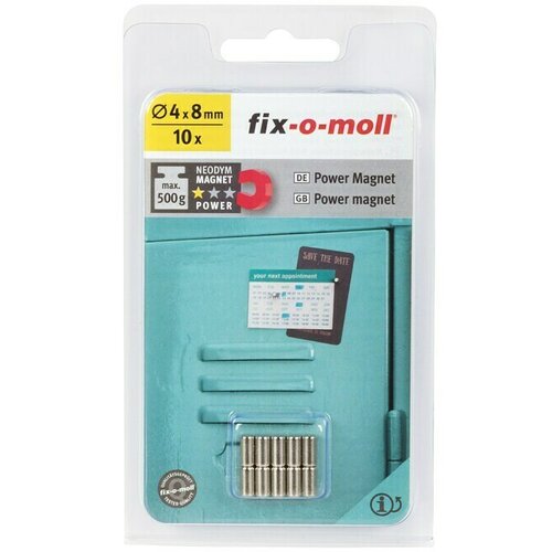 Suki Magnet (Okruglo, D x &amp;Scaron; x V: 4 x 4 x 8 mm) Slike