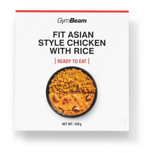 GymBeam FIT Ready to eat piletina sa pirinčem na azijski način 420 g Slike