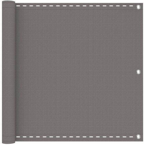  Zaštita od pogleda za balkon Svjetlosiva 90 x 600 cm HDPE i Aluminij - Svjetlosiva 90 x 600 cm Cene