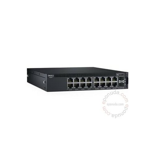 Dell Networking X1018 16port + 2 SFP Managed Smart svič Slike