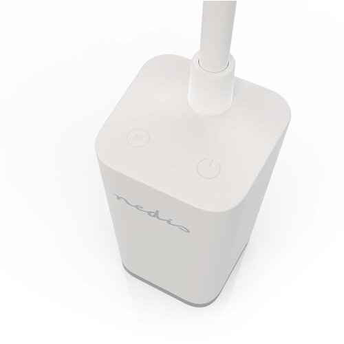 Nedis LTLR10WT - LED prigu&amp;scaron;iva punjiva dodirna stona lampa sa kopčom LED/5W/1200 mAh bela Slike