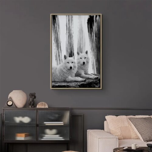  Slika - Forest Love (1 Part) Vertical 80x120 U prirodnom drvenom okviru Slike