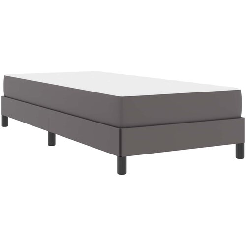  Krevetna konstrukcija s madracem Siva 80 x 200 cm tkanina Slike