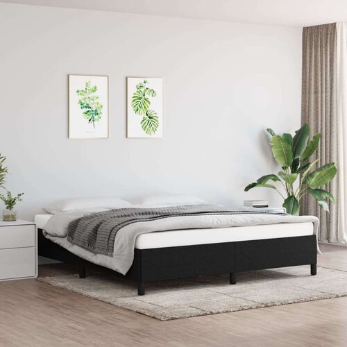  Za krevet crni 160x200 cm od tkanine Slike