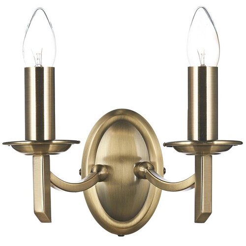  D&amp;auml;r Lighting AMB0975 - Zidno svetlo AMBASSADOR 2xE14/40W/230V mesing Slike