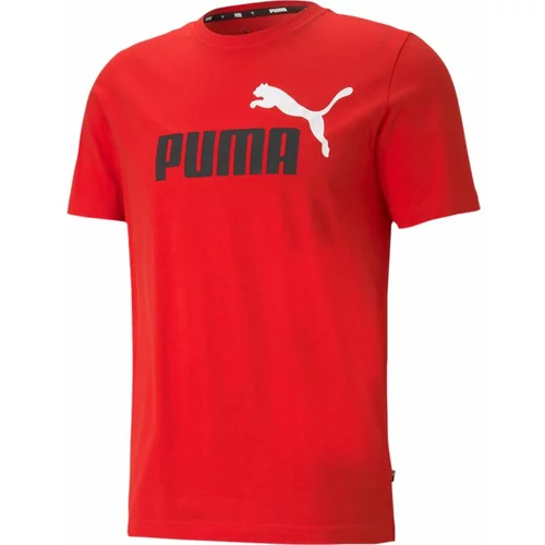 Puma Funkcionalna majica 'Essentials' pegasto siva / črna / bela