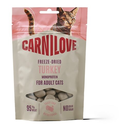 Carnilove Cat Freeze-Dried pribolj&scaron;ki, puran - 40 g Cene