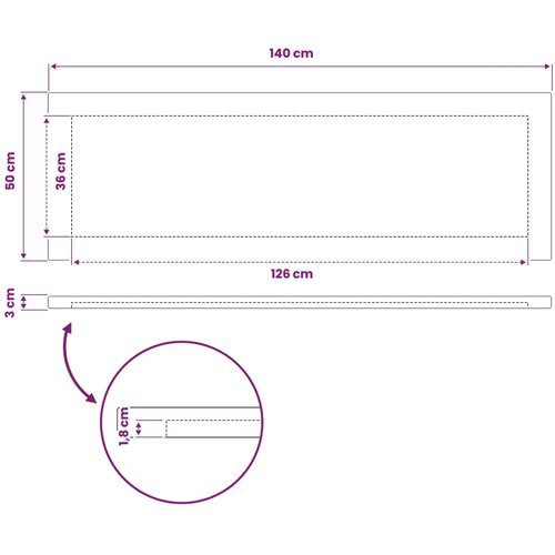  Pravokutni stolni vrh 140 x 50 x 3 cm Pravokutni - Tamno smeđa 90 x 55 x 3 5 cm Pravokutno Slike