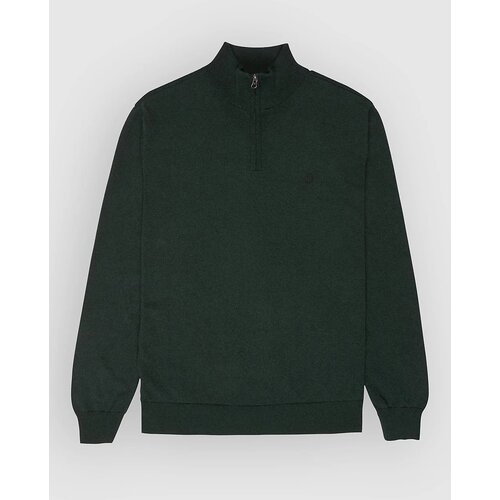 Element Icon Embroidery Quarter Half-Zip Pulover forest night Slike