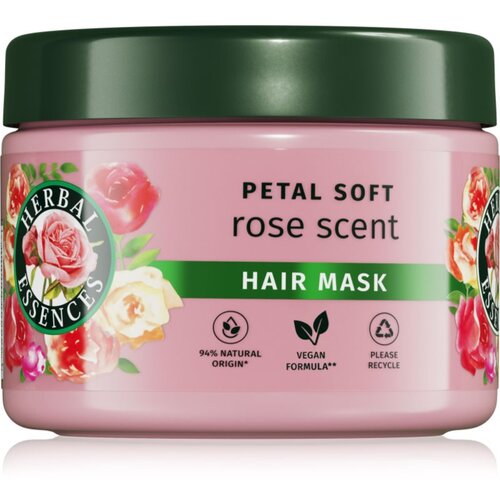 Herbal essences Rose Scent Petal Soft hranjiva maska za suhu kosu 300 ml Slike