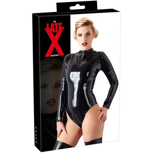 Latex - žensko telo z dolgimi rokavi (črno) - M Cene