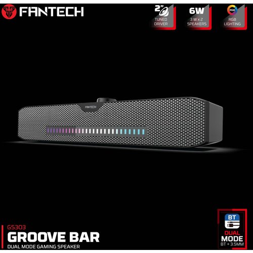 Fantech Bluetooth zvucnik GS303 GROOVE BAR crni Cene