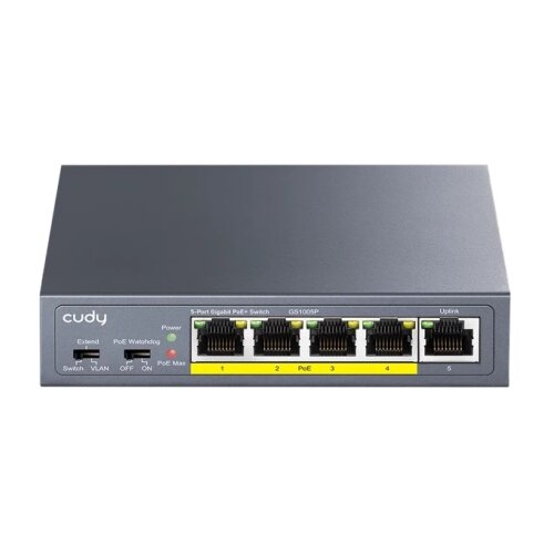 Cudy GS1005P 2.0 Switch Gigabit RJ45 PoE portovi 30 W IEEE 802.3at/af Cene