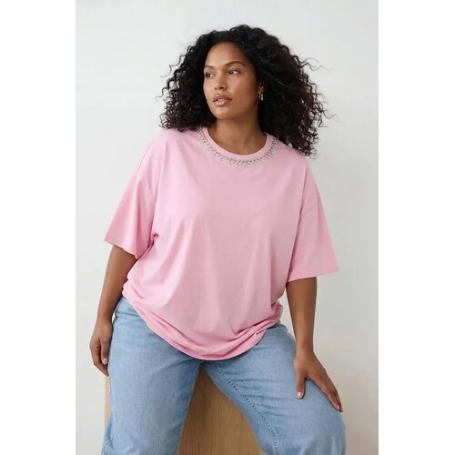 Trendyol Ženska majica Tbbss25Bf00021, Roze Cene