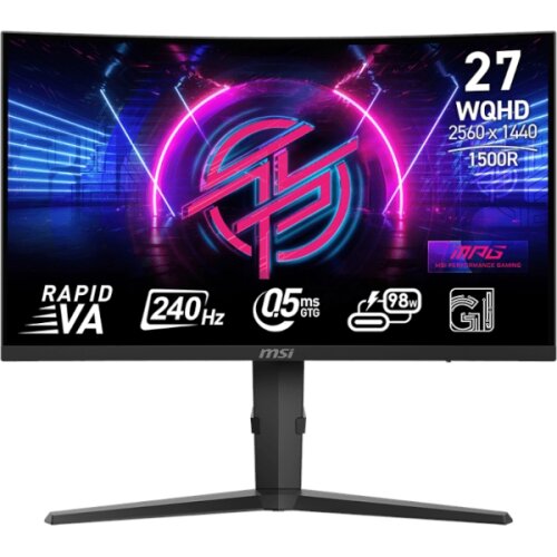 MSI Zaslon MPG 275CQRXF / 27" / WQHD / 240Hz / 0.5ms (GtG) / ukrivljen / črn - nastavljiv po vi&scaron;ini - PD 98W Cene