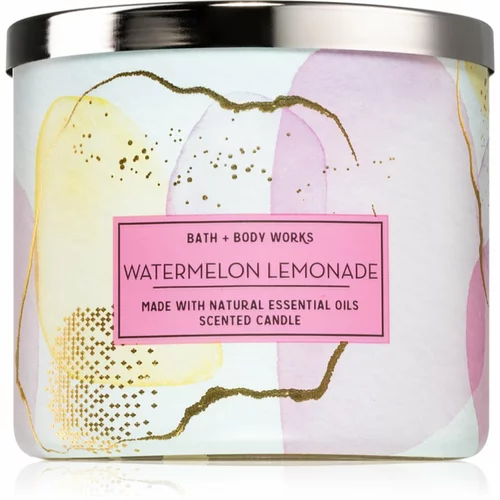 Bath & Body Works Watermelon Lemonade dišeča sveča V. 411 g
