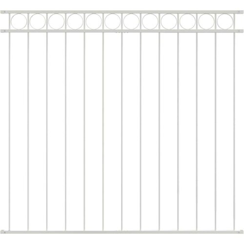 vidaXL Ograjni Panel Bel 1,7x1,5 m Jeklo Cene