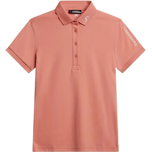 J.Lindeberg Tour Tech Womens Polo Burnt Coral M