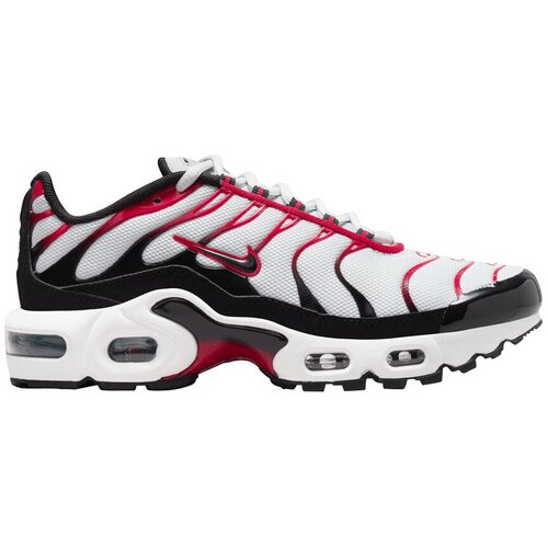 Nike Modne superge Air Max Plus Pure Platinum Black White University Red (GS) Siva Cene