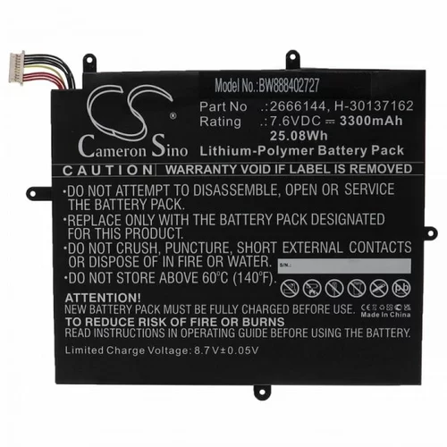 VHBW Baterija za Jumper EZBook X1 / BMAX MaxBook Y11 H1M6, 3300 mAh