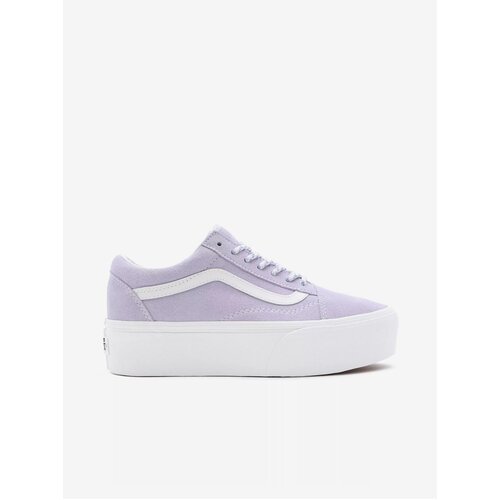 Vans Light purple women&amp;#039;s leather sneakers on the platform UA Old Sk - Women Slike