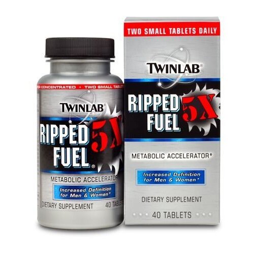 Twinlab ripped fuel 5X, 40 tableta(1+1 gratis) Slike