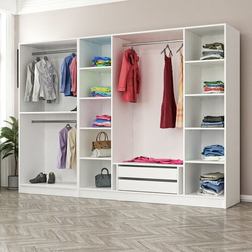 Woody Fashion Ormar Kale 270x210x52cm Bijeli Cijene