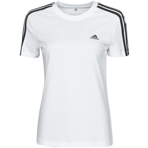 Adidas Majice s kratkimi rokavi W 3S T Bela Slike