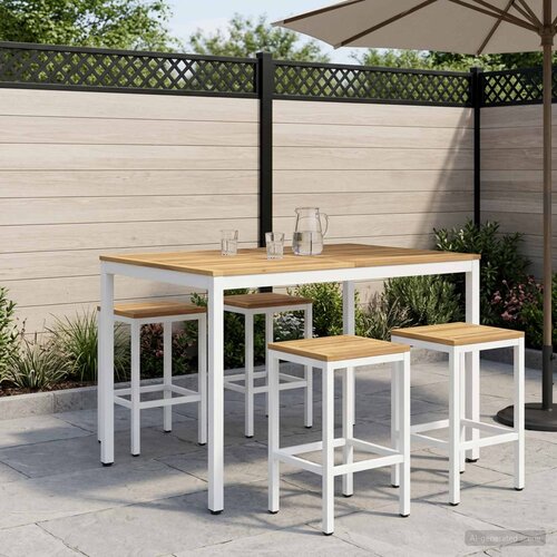  Stol za bar u vrtu Bijela 110 x 108,5 x 105 cm Cijene