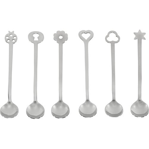 Sambonet new portafortuna inox 6 party spoon set Slike