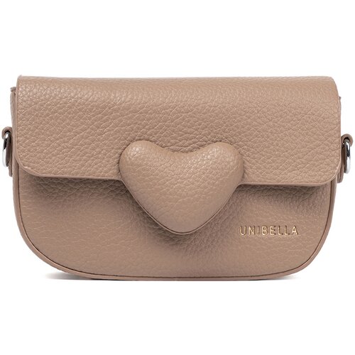 Shelvt Messenger bag with a heart beige Slike