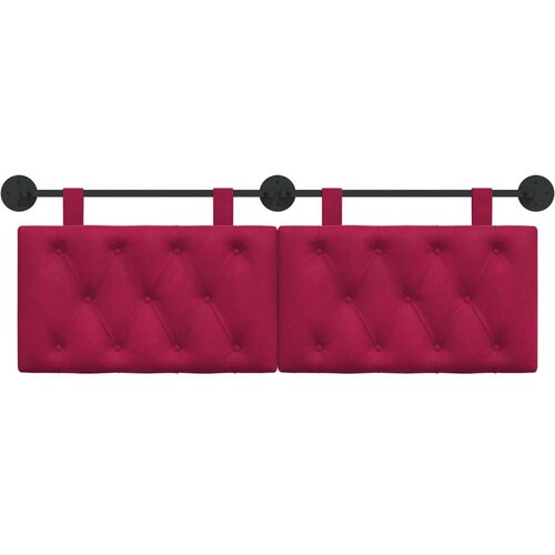  Držeće uzglavlje Zidne Vinska crvena 130 x 55 x 7 cm Bar&amp;scaron;un - boja crnog vina 120 cm bez LED Slike