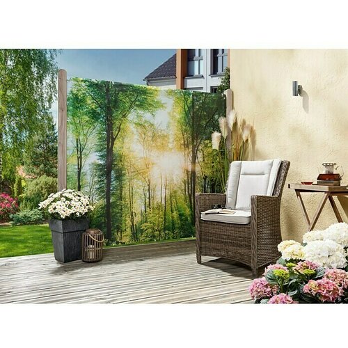  Za&amp;scaron;tita od pogleda za balkon (Dekoracija: &amp;scaron;uma, 200 x 180 cm) Slike