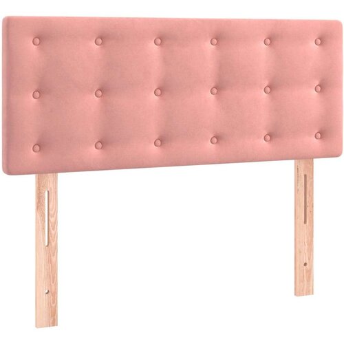 VidaXL Box spring krevet s madracem ružičasti 90x190 cm bar&amp;scaron;unasti Slike