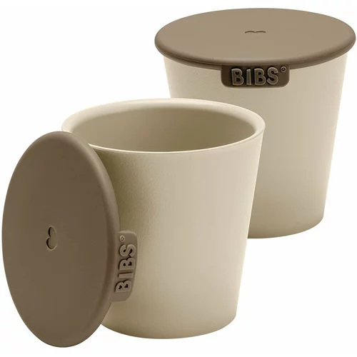 Bibs Cup Set skodelica s pokrovčkom Vanilla 2 kos