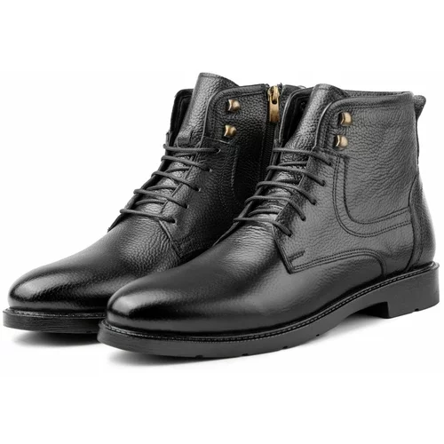 Ducavelli Rico Men's Boots From Genuine Leather With Lace-Up Rubber Sole, Lace-Up Boots.