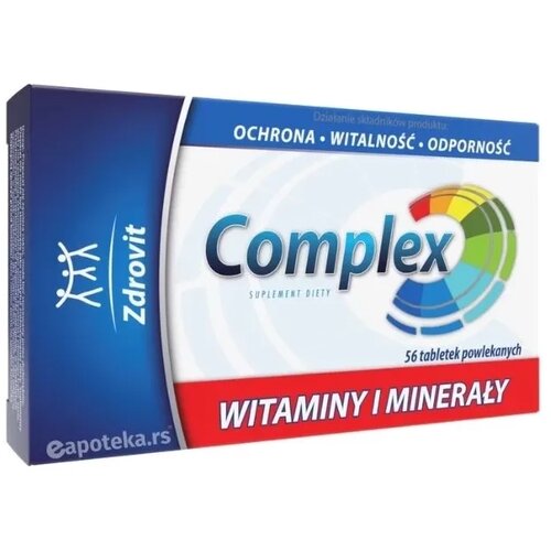 Dr. Theiss zdrovit complex vitamini i minerali, 56 tableta Slike