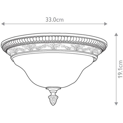 Elstead Lighting Feiss FE-SONOMAVALLEY-F - Plafonsko svetlo SONOMA VALLEY 2xE27/60W/230V Slike
