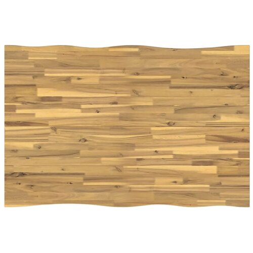  120 x 80 x 75 cm Čvrsto drvo akacije Bijela Pravokutni - Bijela 120 x 80 x 75 cm Živi rub Slike