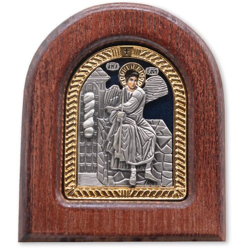  Ikona u drvetu Sveti Arhangel Gavrilo, 98x118x22mm Cene